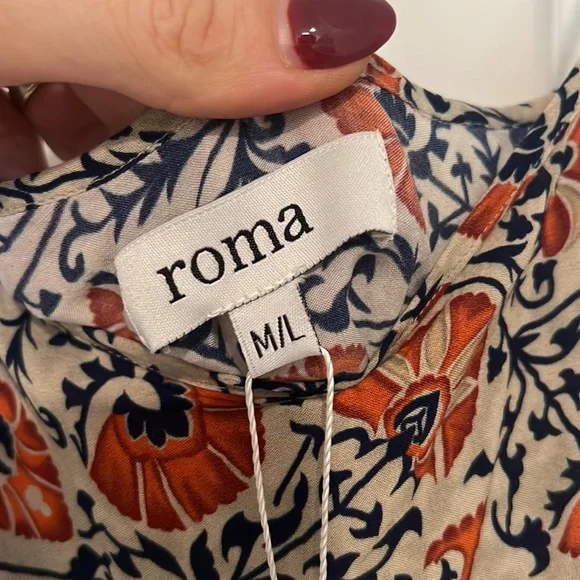 SOLD NWT Roma Ro Tank Dress in Orange Camel Sz M/L - Picture 2 of 4